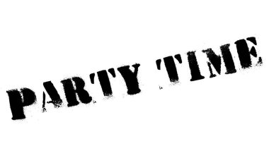 Party time stamp clipart