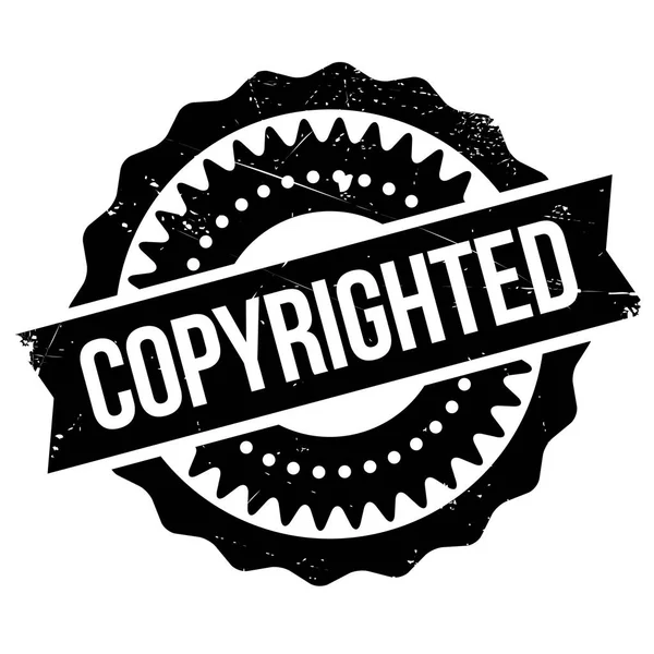 Copyrighted rubber stamp — Stock Vector