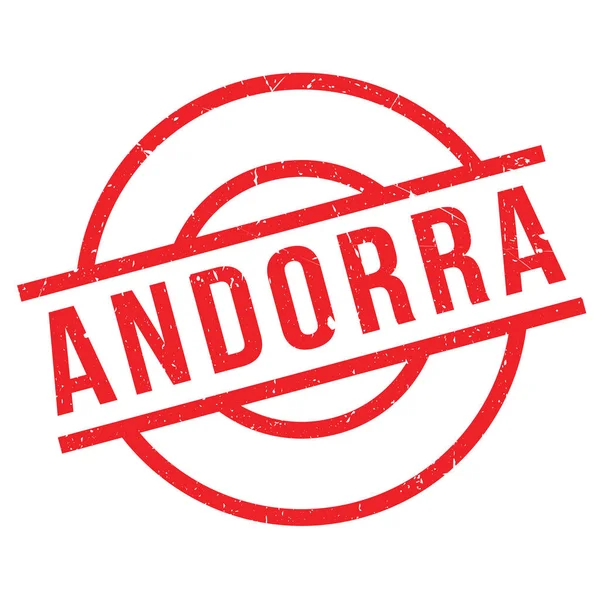 Andorra Sello de goma — Vector de stock