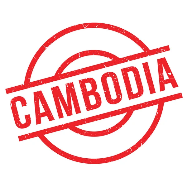 CAMBODIA Sello de goma — Vector de stock