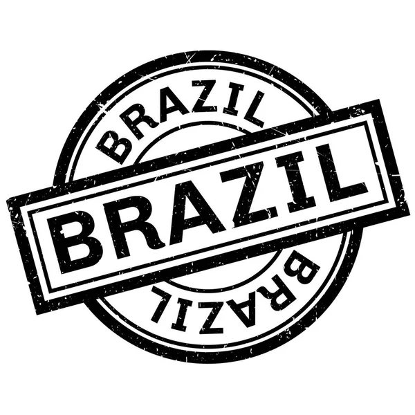 Timbre Brésil caoutchouc — Image vectorielle