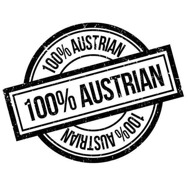 100 procent Rakouská razítka — Stockový vektor