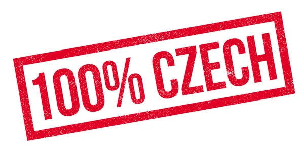 100 % Česká razítka — Stockový vektor