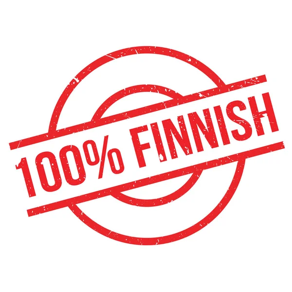 Timbro di gomma finlandese al 100% — Vettoriale Stock