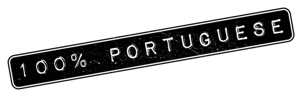 100 Prozent portugiesischer Stempel — Stockvektor