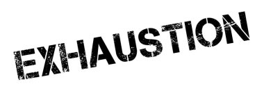 Exhaustion rubber stamp