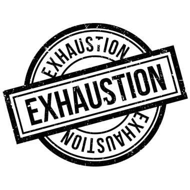 Exhaustion rubber stamp