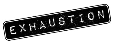 Exhaustion rubber stamp