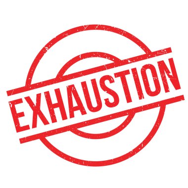 Exhaustion rubber stamp