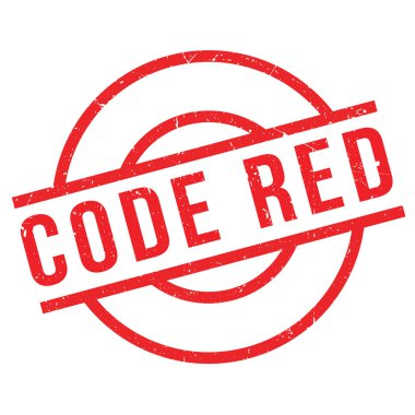 Kod kırmızı lastik damgası