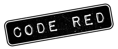 Kod kırmızı lastik damgası