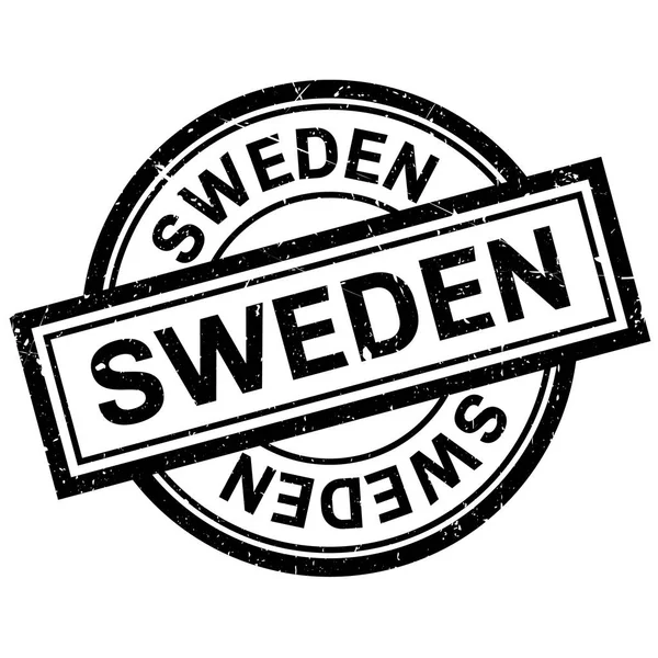 Svezia timbro di gomma — Vettoriale Stock