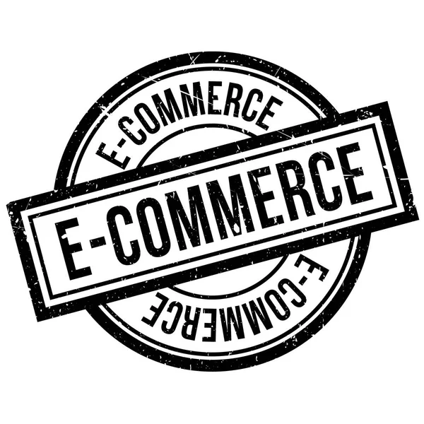 E-Commerce Timbre en caoutchouc — Image vectorielle