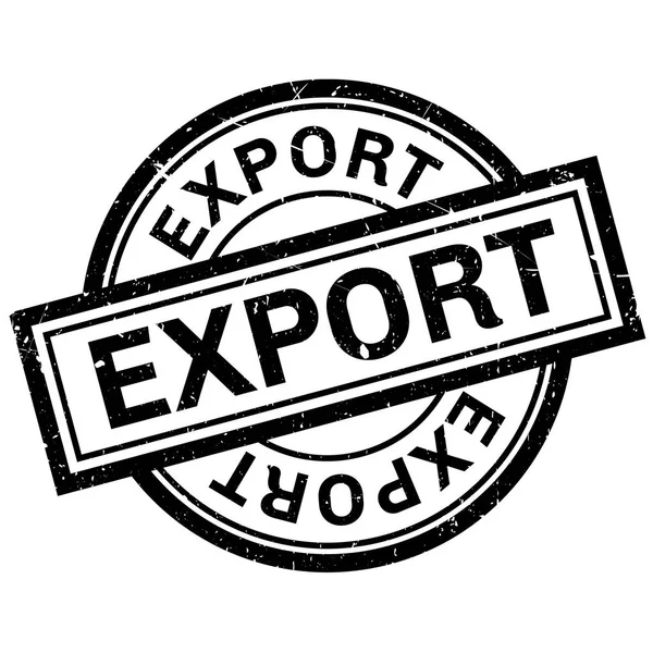Sello de goma de exportación — Vector de stock