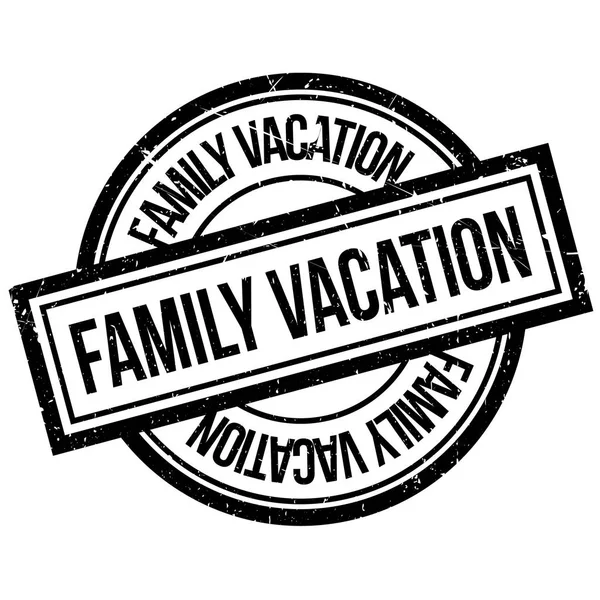 Family Vacation rubber stamp — Stock Vector