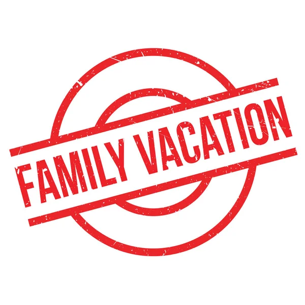 Famiglia Vacation timbro di gomma — Vettoriale Stock