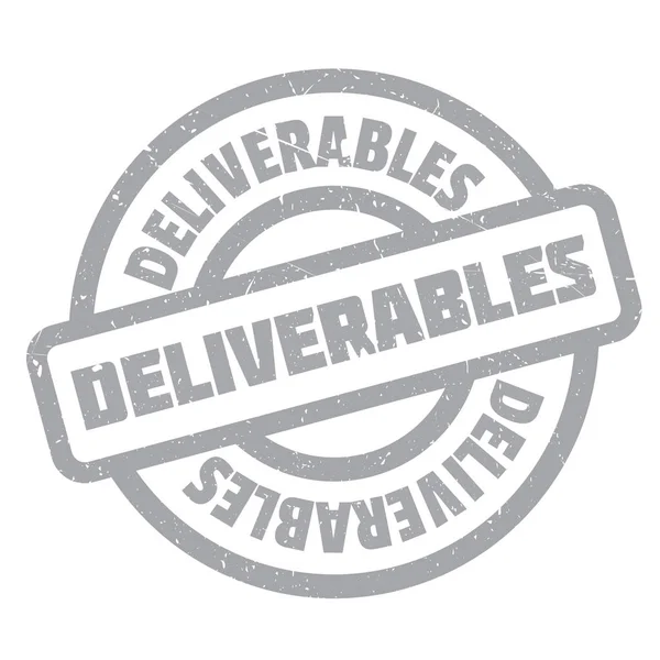 Deliverables rubber stamp — Stock Vector
