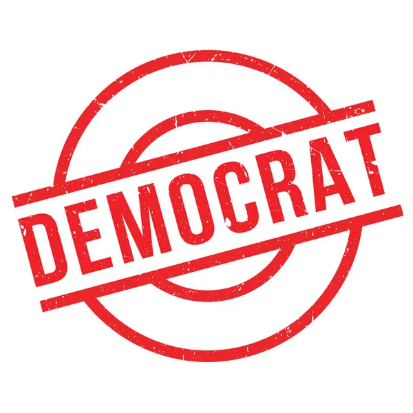 Demokrat razítko — Stockový vektor