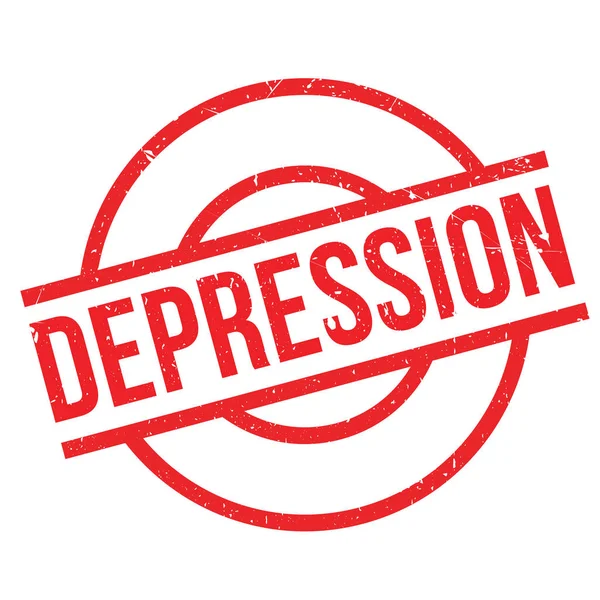 Depresyon lastik damgası — Stok Vektör