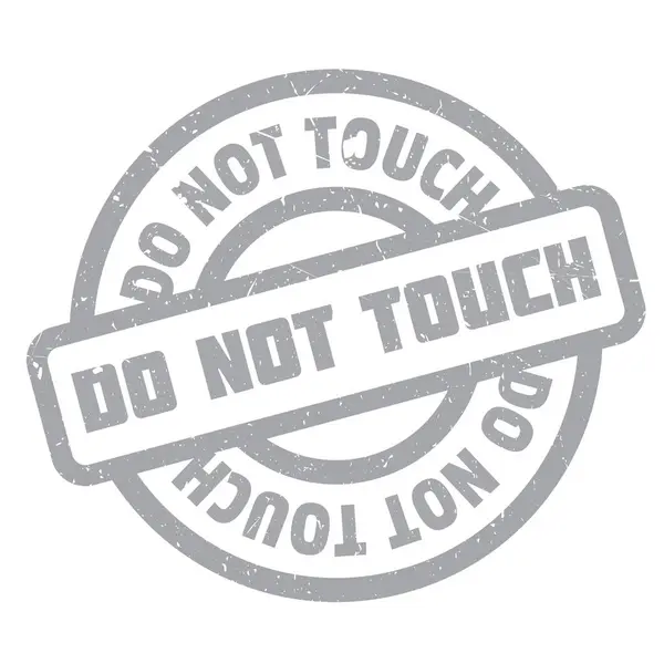 Doen niet Touch Rubberstempel — Stockvector