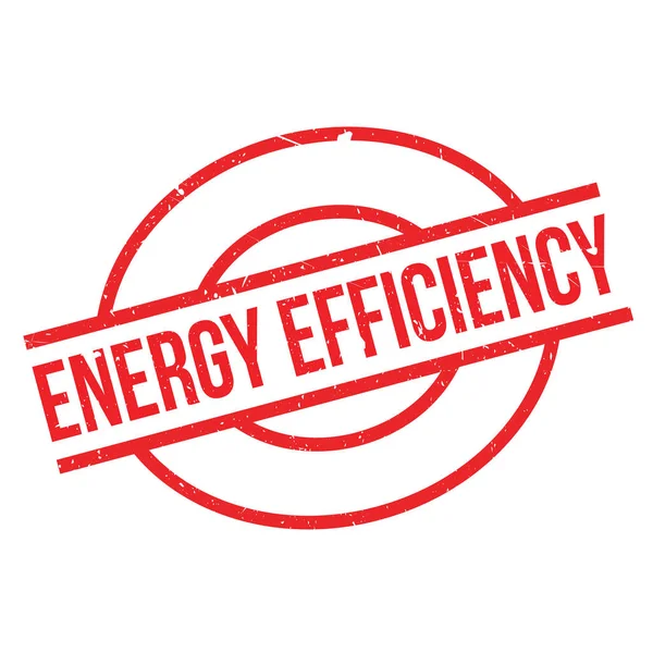 Timbre en caoutchouc efficacité énergétique — Image vectorielle