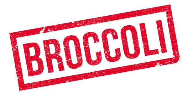 Timbro di gomma broccoli — Vettoriale Stock