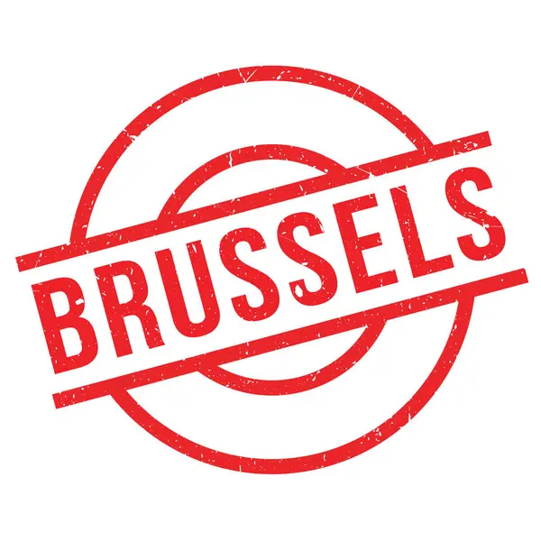 Timbre caoutchouc de Bruxelles — Image vectorielle