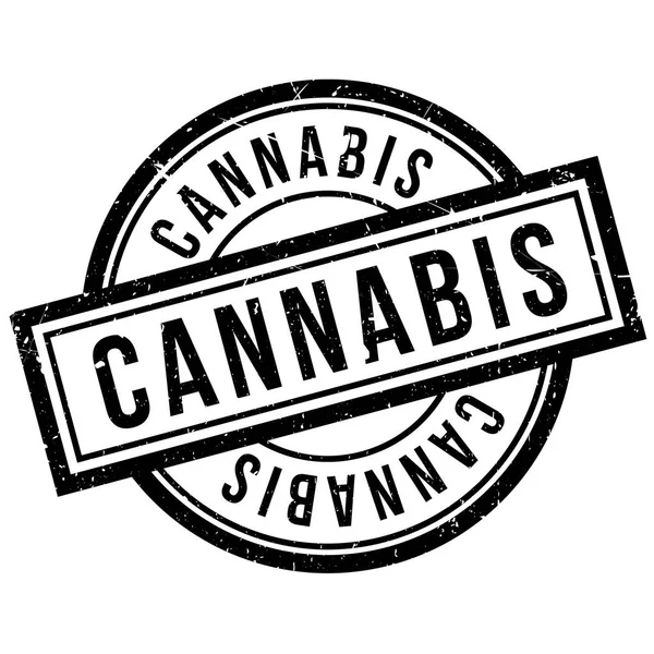 Sello de goma de cannabis — Archivo Imágenes Vectoriales