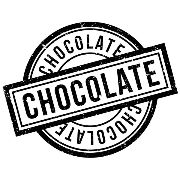 Timbre caoutchouc chocolat — Image vectorielle