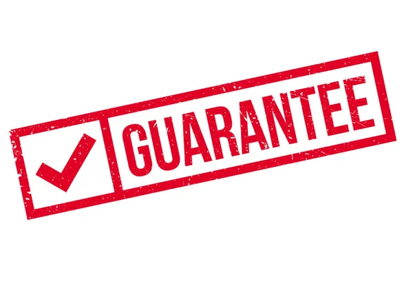 Guarantee stamp. Grunge design with dust scratches. — Stock Vector