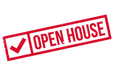 Açık ev damgası. Grunge tasarım toz çizikler ile