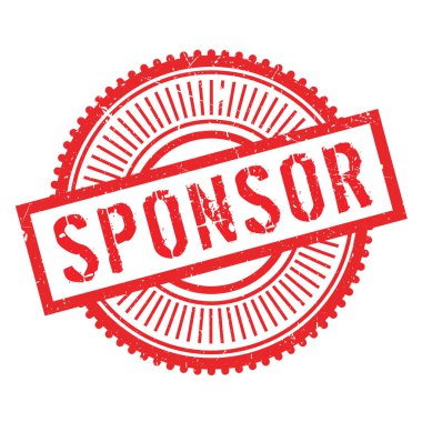 Sponsor damgası. Grunge tasarım toz çizikler ile.