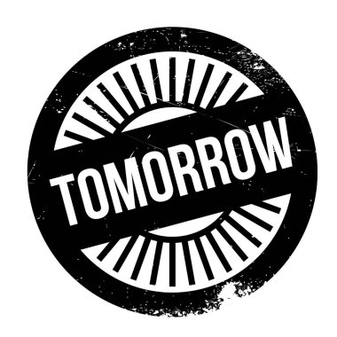 Yarın damgası. Grunge tasarım toz çizikler ile.