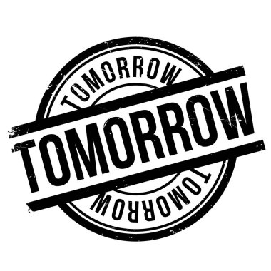 Yarın damgası. Grunge tasarım toz çizikler ile.