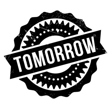 Yarın damgası. Grunge tasarım toz çizikler ile.