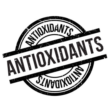 Antioxidants rubber stamp clipart