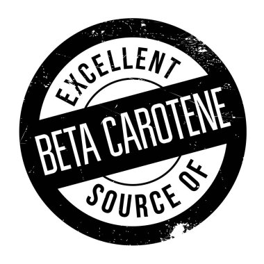 Excellent source of beta carotene stamp clipart