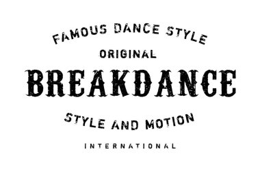Ünlü dans stili, Breakdance damgası