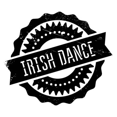 Famous dance style, Irish dance stamp clipart
