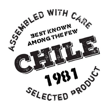 Şili lastik damgalamak içinde monte