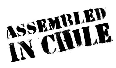 Şili lastik damgalamak içinde monte