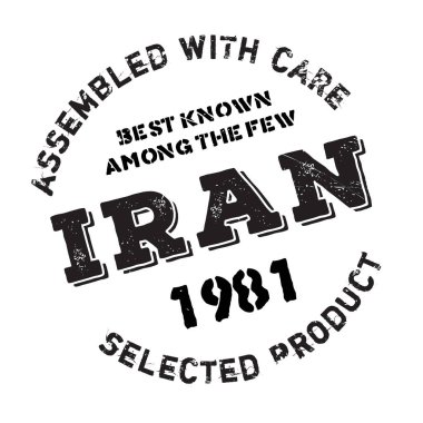 Iran lastik damgalamak içinde monte