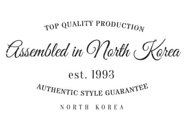 Kuzey Kore lastik damgalamak içinde monte