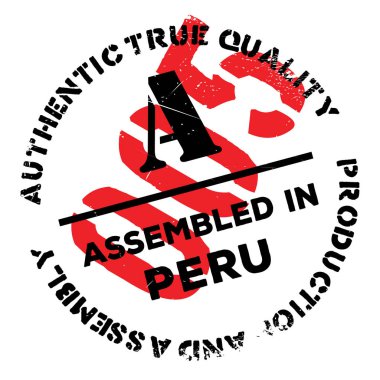 Peru lastik damgalamak içinde monte