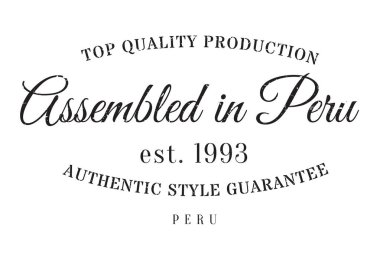 Peru lastik damgalamak içinde monte