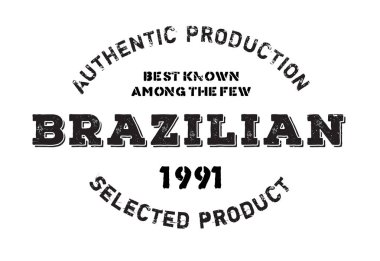 otantik Brezilya ürün damgası