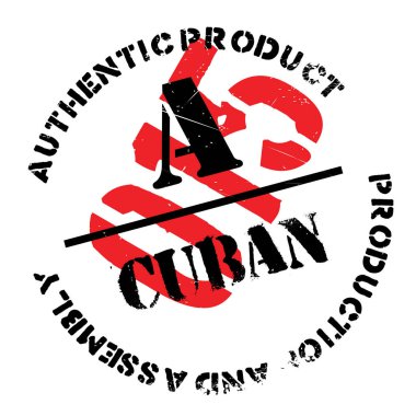 otantik Küba ürün damgası