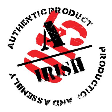 otantik İrlandalı ürün damgası