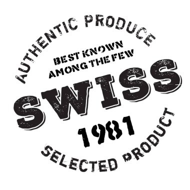 otantik swiss ürün damgası