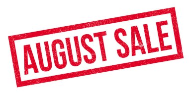 Ağustos Satılık lastik damgası